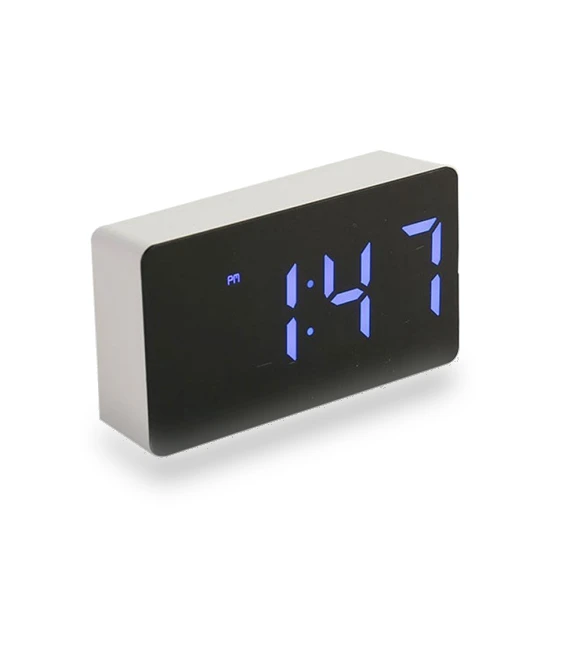 LED Mirror Alarm Clock — Clocks, Comfort Homeware