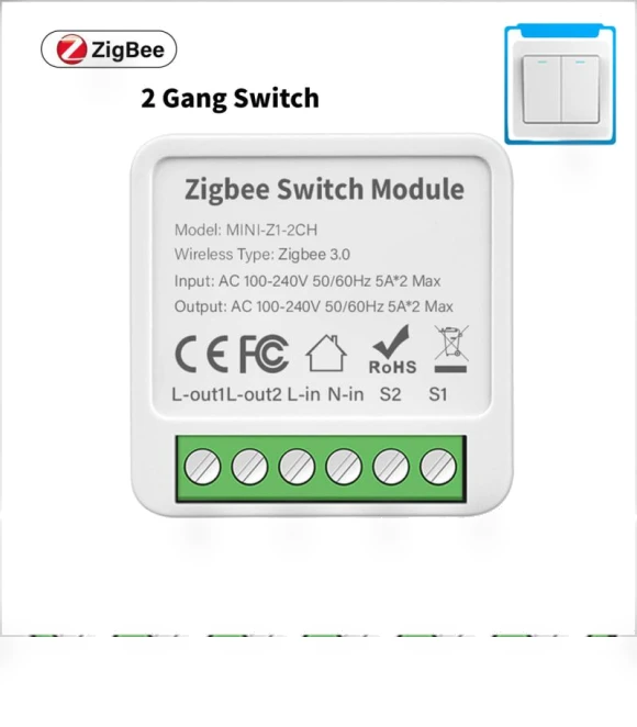 Mini Smart Switch Module — Smart Home Hubs & Controllers, Build My Home