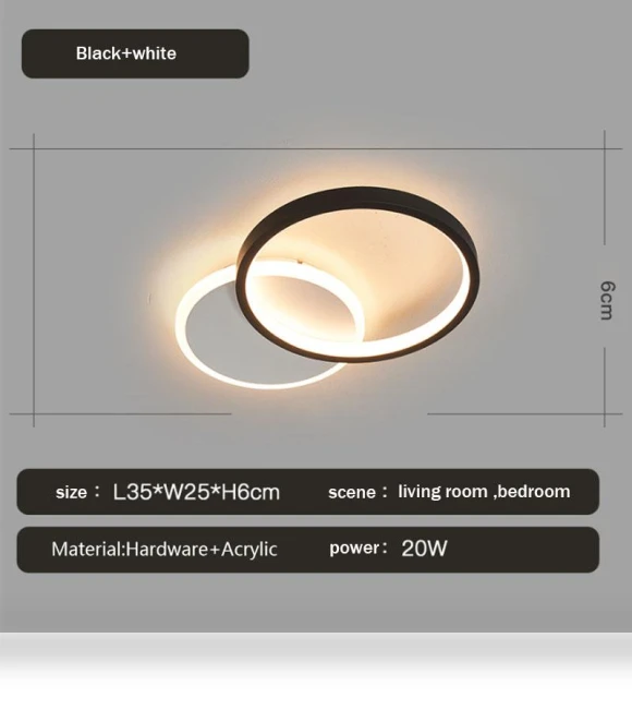 Modern LED Smart Ceiling Light — Overhead Lighting, Rainbow Rain