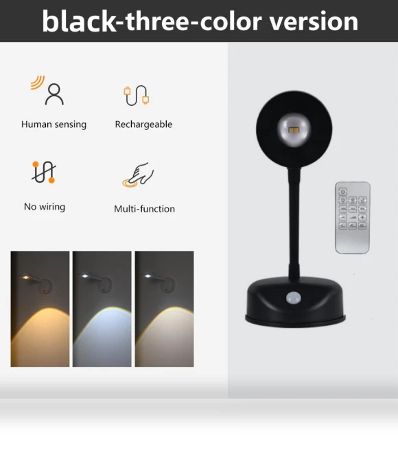 Rechargeable Smart Human Touch Wireless Wall Light — Spotlights, Build My Home
