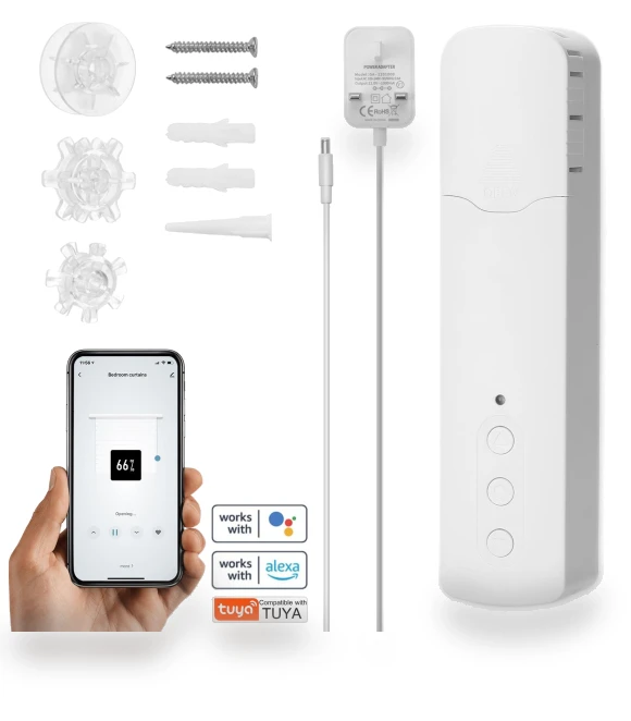 Smart Curtain Motor with Beads — Smart Home Hubs & Controllers, Build My Home