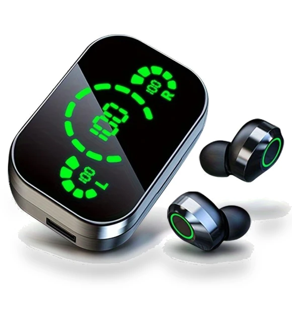 Wireless Earbuds with Digital Display — In-Ear Headphones, ZIDLI
