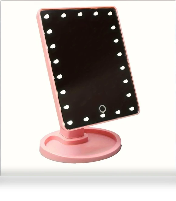 Adjustable Cosmetic Mirror with LED Lighting — Handheld, Build My Home