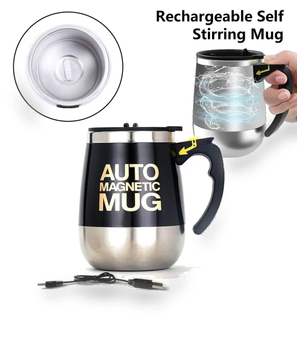 Automatic Magnetic Mixing Mug — Beverage Warmers, Drive Home Supplies