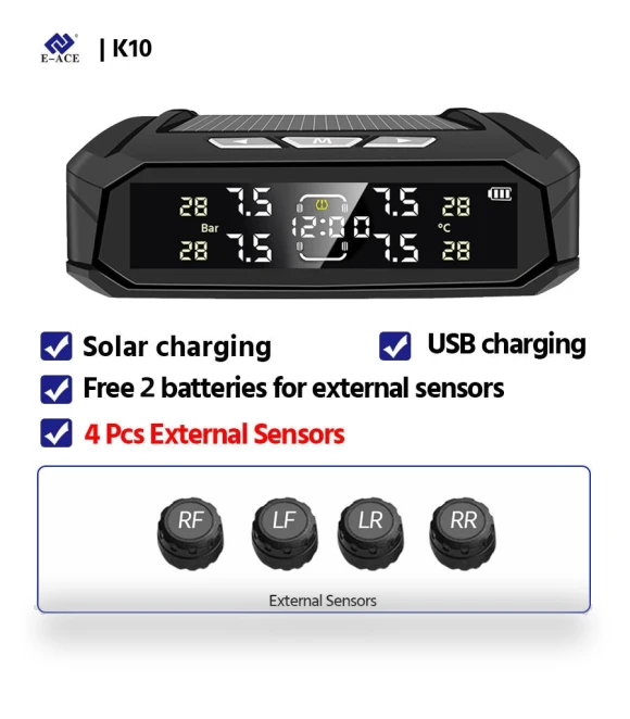Car TPMS Sensor with Smart Display — TPMS Sensor Replacements, AE Selection