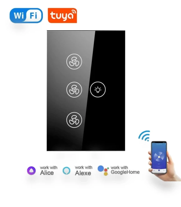 Ceiling Fan WiFi Switch Module — Ceiling Fan Wall Controls, Tuya Smart