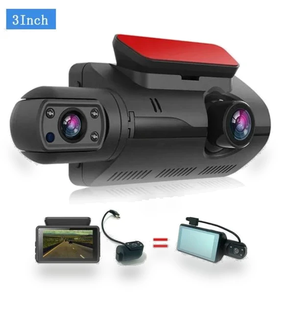 Dual Lens Car Dash Cam — Dashboard Cameras, JOHO
