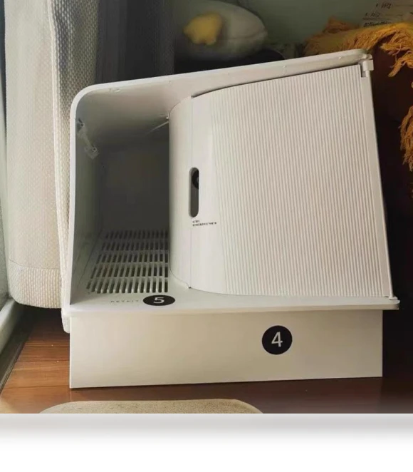 Smart Cat Litter Box — Waste Bins, Rainbow Rain