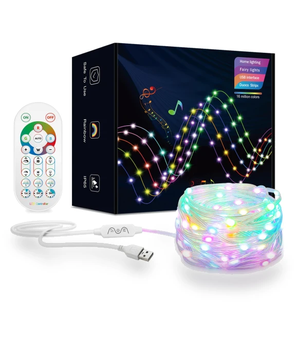 Smart Christmas Lights — String Lights, Rainbow Rain