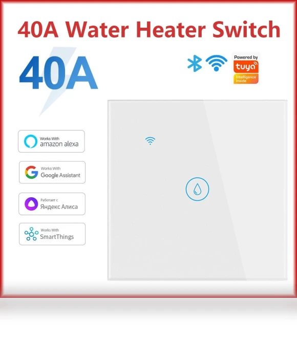Smart Wifi Water Heater Boiler Touch Wall Switch — Smart Home Hubs & Controllers, AE Selection