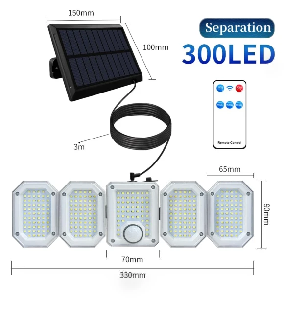 Solar-Powered Wall Light — Outdoor Security & Flood Lighting, Build My Home