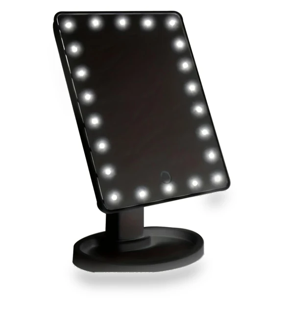 Square Cosmetic Mirror with Light — Compact & Travel, Build My Home