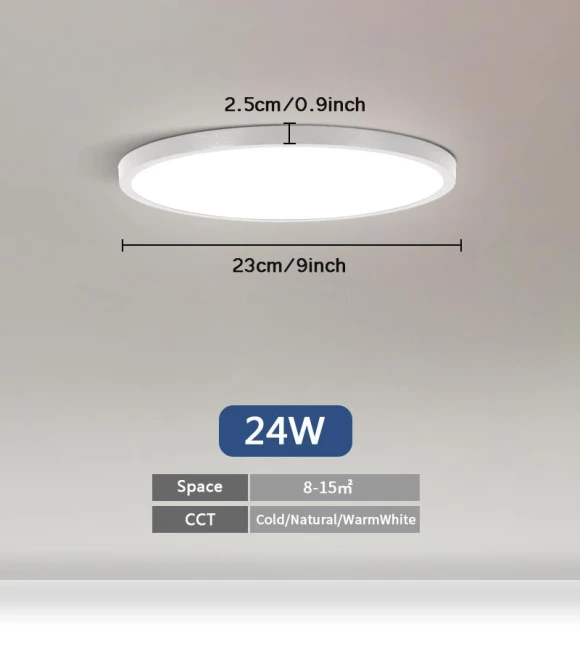 Ultra-Thin Smart LED Ceiling Light — Close To Ceiling, Good Household Items