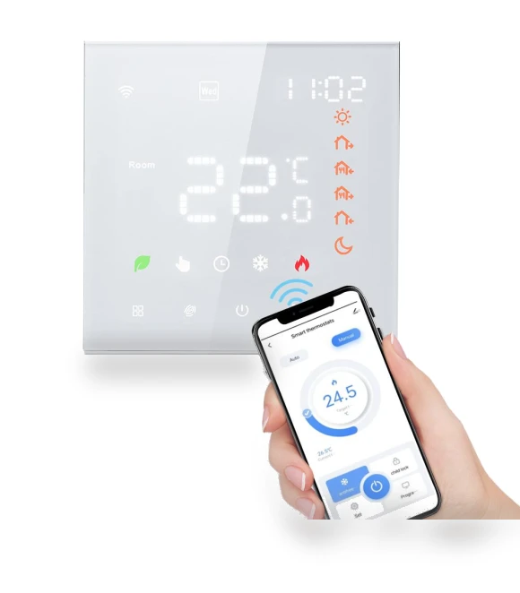 Wall Thermostat with LCD Display — Home Climate Control, Build My Home