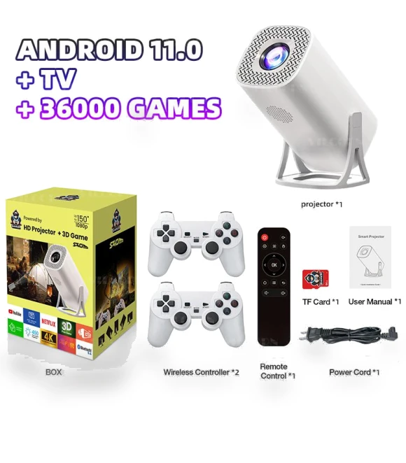 Android 11 Gaming Projector — Home Theater Projectors, VILCORN