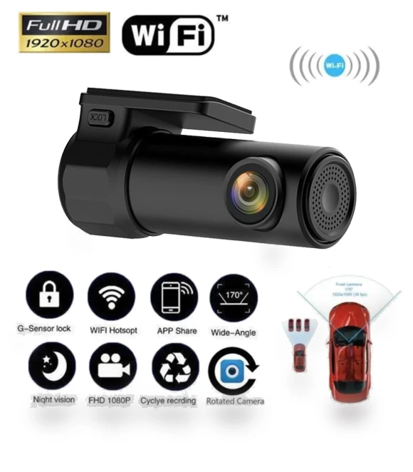 Car Dash Cam 1080P with Black Box WIFI — Dashboard Cameras, JOHO - CarGear