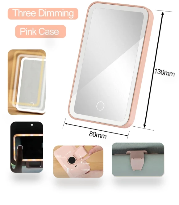 Car Mirror with Large Screen — Compact & Travel, A Surname Home