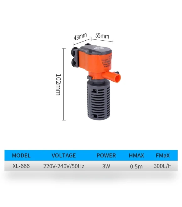Mini Aquarium Pump 3-in-1 — Accessories, Homedepot