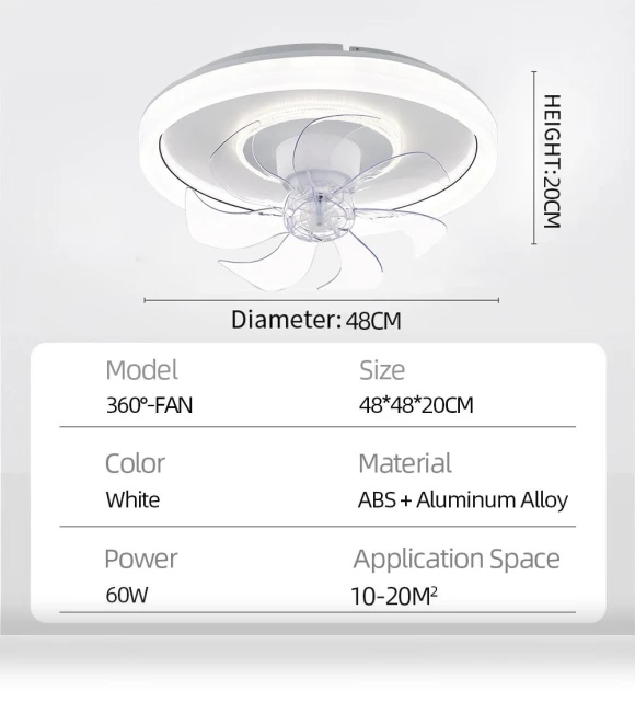 Modern ceiling fan with light — Ceiling Fan Lighting Solutions, Luminaire Lighting Mall