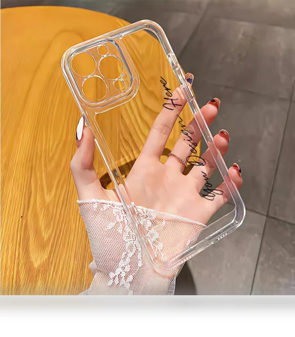 Personalized Luxury Clear Case — Protective Covers, Customized Tide Shell