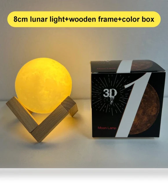 Rechargeable Moon Lamp with 3D Print — Creative Lighting Solutions, Homedepot
