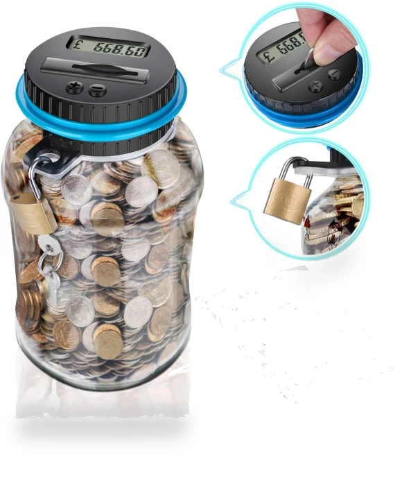 Smart Piggy Bank with Counting Function — Savings & Piggy Banks, Thunder And Fire