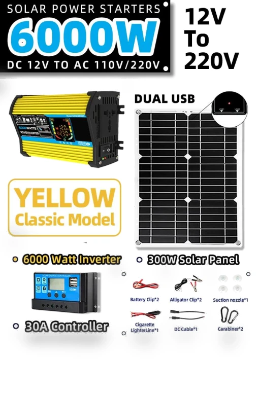 Solar Power System Kit — Power Inverters, A Auto Parts Mall