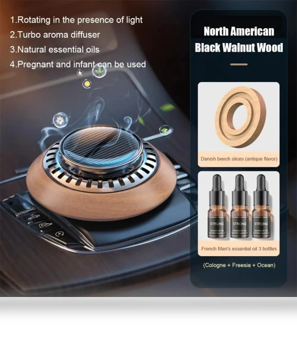 Solar Turbine Smart Automatic Aromatherapy Car Air Freshener — Car Air Fresheners, JOHO - CarGear
