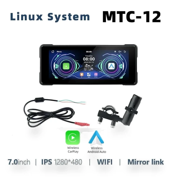 Wireless CarPlay Motorcycle GPS Navigation System — Navigation & GPS Accessories, A Auto Parts Mall