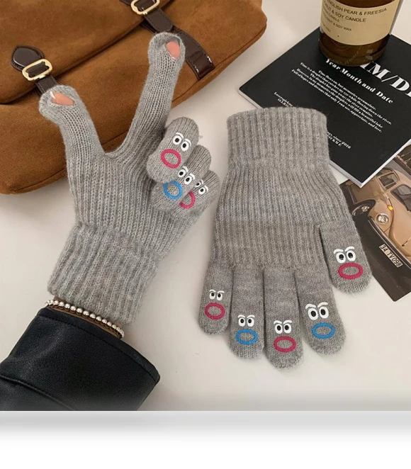 Woolen Touchscreen Fingerless Gloves — Gloves, Outdoor Boutique TOP