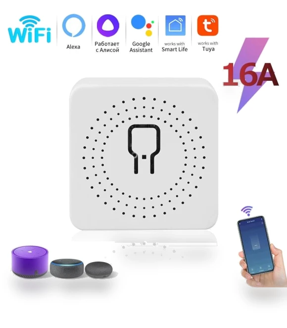 2-Position Mini Smart Switch — Smart Home Modules, Rainbow Rain
