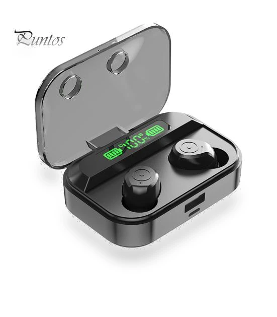 Bluetooth Stereo Earbuds with LED Digital Display — In-Ear Headphones, Computer Life