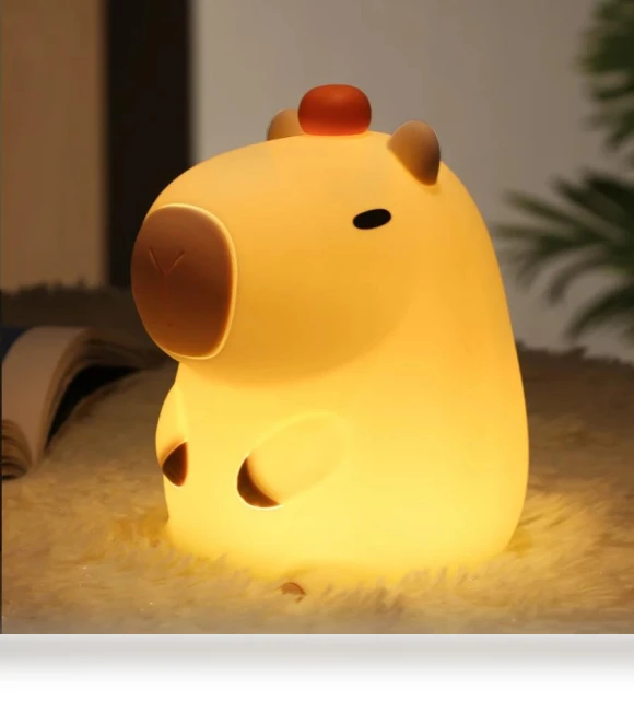 Cute Capybara Night Light — Night Lights, HIMO Group