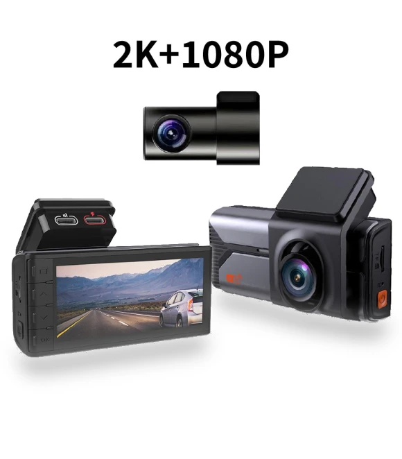 Dual Lens 3.2-inch 2K Dash Cam with WiFi App Connectivity — Dashboard Cameras, JOHO