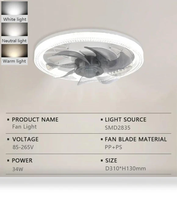 LED Ceiling Fan with Remote Control — Ceiling Fans, Home Of Auto Parts