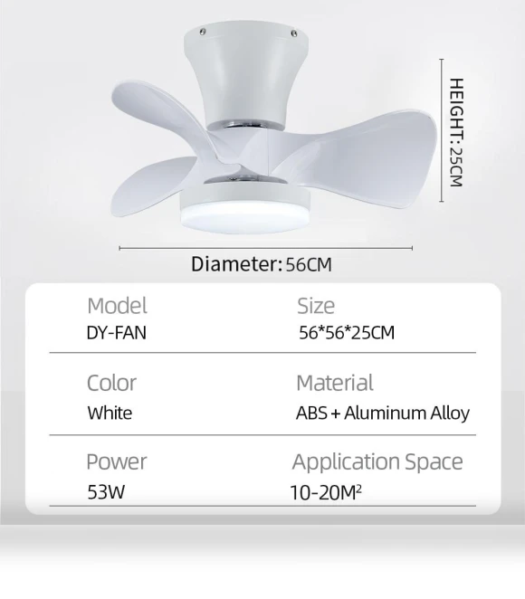 Modern Ceiling Fan with LED Lighting — Ceiling Fan Lighting Solutions, Luminaire Lighting Mall