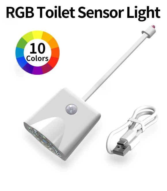 Motion Sensor Smart Toilet Night Light with Star Projector — Night Lights, Good Household Items
