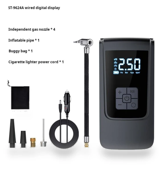 Smart Air Compressor with LED Light — Portable, Timeless Home
