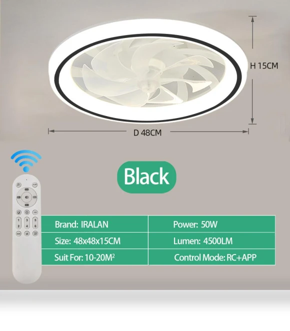 Smart Ceiling Fan With Lights — Ceiling Fans, Luminaire Lighting Mall