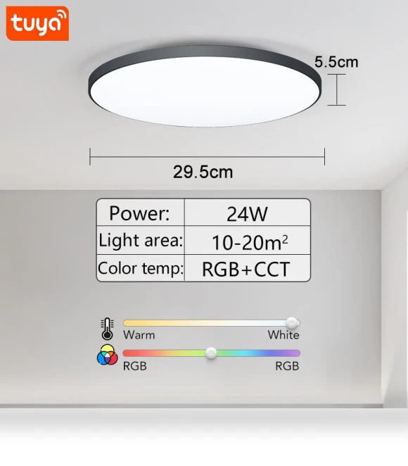 Smart Ceiling Light — Overhead Lighting, Rainbow Rain