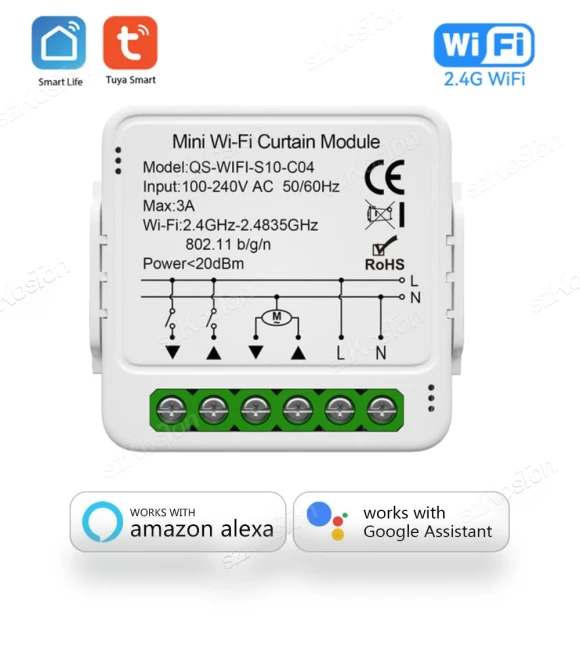 Smart Curtain Switch Module — Smart Home Hubs & Controllers, Super Dream Home