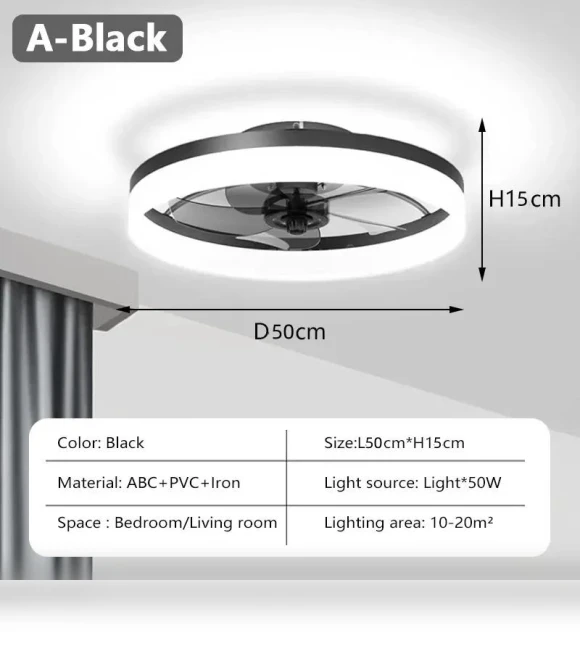 Smart LED Ceiling Fan with Remote Control — Ceiling Fans, Home Of Auto Parts