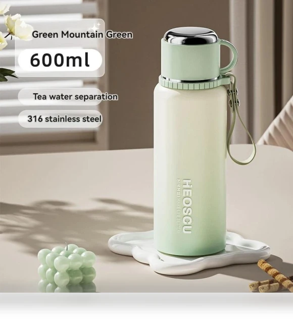 Smart Stainless Steel Thermo Mug — Travel Drinkware, Simplistic Living Home