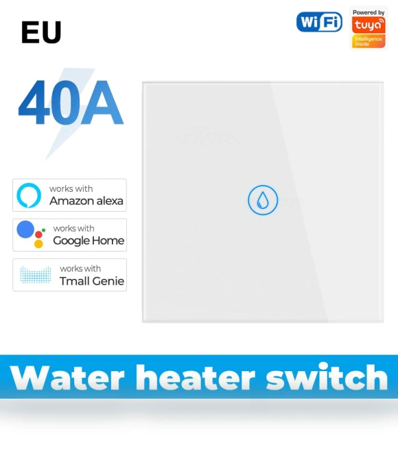 Smart Water Heater Boiler Touch Switch — HVAC Controls, Super Dream Home