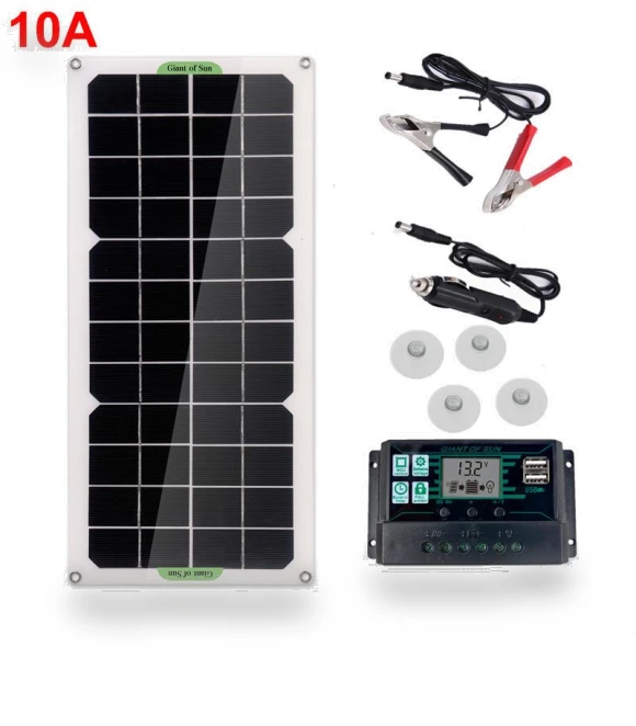 Solar Panel 12V 30W with Controller — Portable Power Solutions, Simplistic Living Home