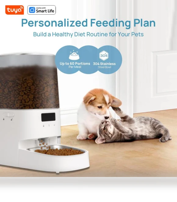 Wi-Fi Enabled 5L Pet Feeder — Automatic Feeders, Build My Home