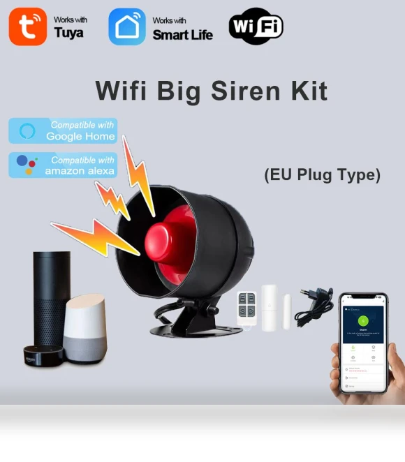 WiFi Siren Alarm System — Smart Home Security, HIMO Group
