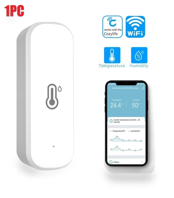 WiFi Temperature and Humidity Sensor — Home Climate Control, HIMO Group