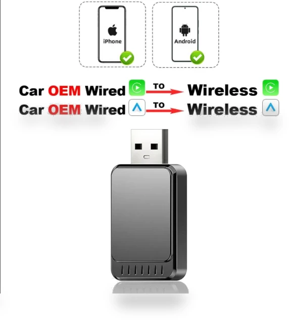 Wireless Android Auto CarPlay Adapter — Stereo Receivers, JOHO - CarGear