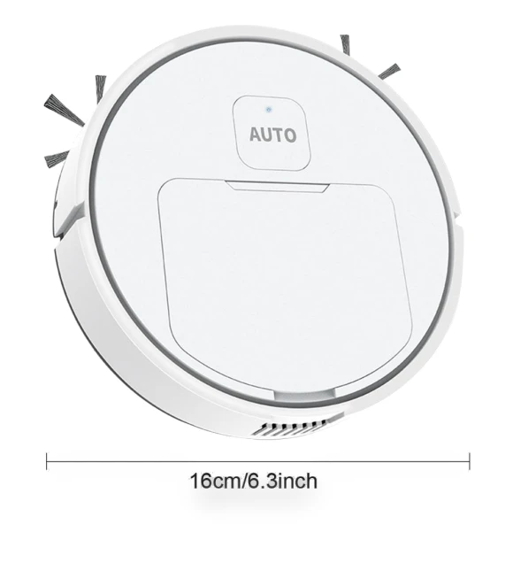 3-in-1 Rechargeable USB Robot Vacuum — Smart Cleaning Robots, 888 Auto Parts Town